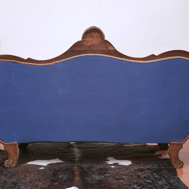 Descrizione articolo: divano del 1800 in noce, luigi filippo altezza: 104 larghezza: 173 profondità: 58...