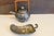Vintage Art Deco Pewter Set, Teapot & Lotus Leaf Dish - Set of 2 For Sale - Image 13 of 13