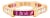Cartier - Contessa Vintage Wedding Ring in Yellow and White Gold, Diamonds, Rubies, Size 6.5 For Sale