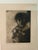 Mid-Century Modern Robert Ernst Marx "Child Alone W/ Flower" Original Etching (1965) - Custom Framed With Museum Glass For Sale - Image 3 of 10