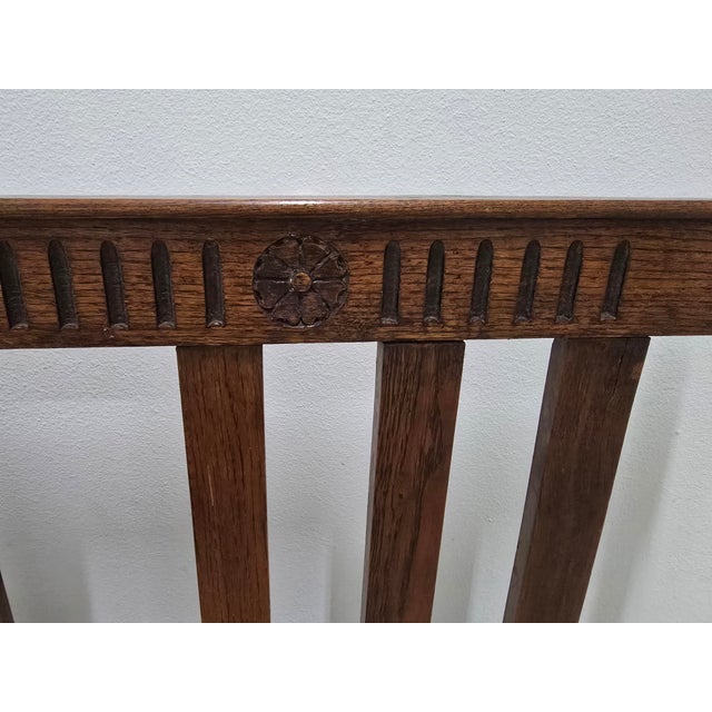French Antique Full Size Bedframe, Barley Twist With Original Iron Castors and Rails For Sale In Dallas - Image 6 of 18