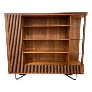 Art Deco Style Wooden Bookcase For Sale