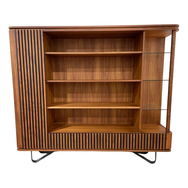 Art Deco Style Wooden Bookcase For Sale