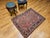 Vintage Heriz Karajah Rug, Hand-Knotted Wool, Geometric Pattern, Rust-Red & Navy, 4x5 For Sale - Image 9 of 18