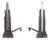 Donald Deskey Art Deco Skyscraper Andirons, Pair For Sale
