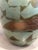 Pistachio 1950s Japanese Style Hand-Turned Large Contemporary Decorative Urn For Sale - Image 8 of 10