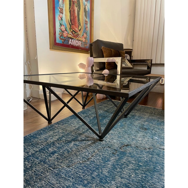 Metal Alanda Geometric Coffee Table Attributed to Paolo Piva For Sale - Image 7 of 13