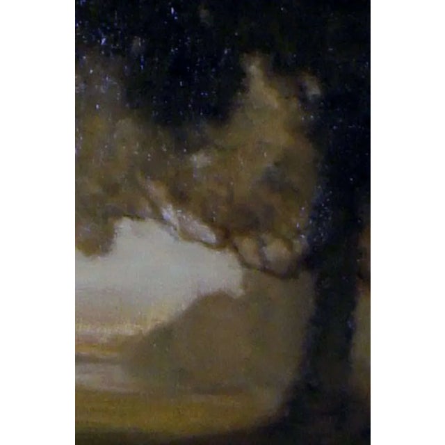 Oil on Canvas Landscape with People, 1891 For Sale - Image 7 of 10