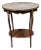 Louis XV Style Kingwood Parquetry and Marble Top Oval Table Ambulant For Sale