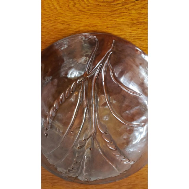 Circa 1880 French Glazed Redware Shallow Bowl With Wheat Motif For Sale In New Orleans - Image 6 of 10