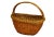 Wood Vintage Wicker Basket, 1950s For Sale - Image 7 of 8