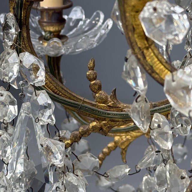 Louis XVI Style, Bronze, Crystal, Thirty-Light Chandelier, France, 19th/20th C. For Sale - Image 9 of 16