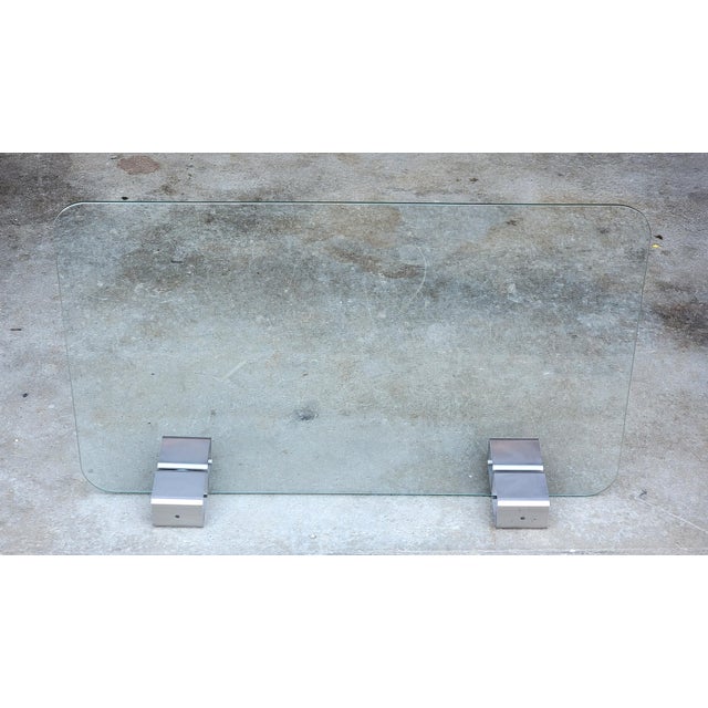 BLOMUS BEBOP: Fireplace Glass Screen This Blomus firescreen features 6,35mm thick tempered glass front with high-class...