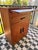 Mid-Century Modern Mid-Century Modern Tambour Top Ophthalmic Medical Cabinet in Oak For Sale - Image 3 of 8