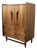 Mid-Century Modern Specialty Woodcraft Walnut Highboy Dresser For Sale
