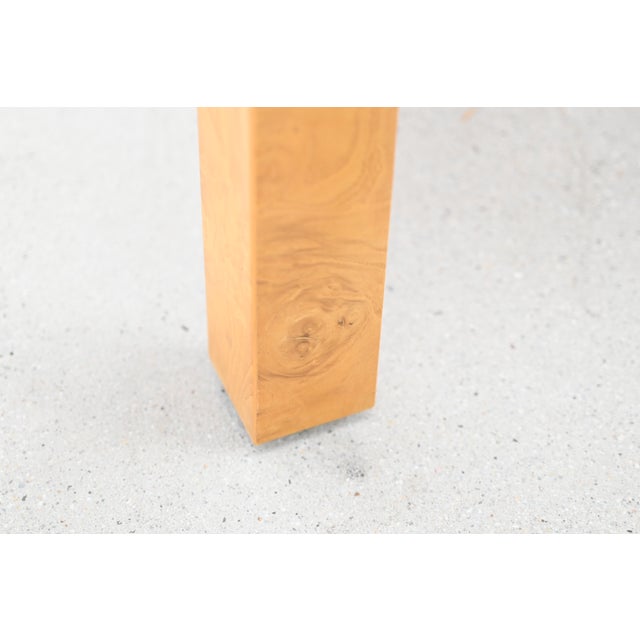 Henredon Scene Two Burl Wood Side Table | Newly Refinished For Sale - Image 12 of 13