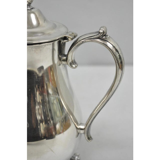 International Silver Vintage International Silver Co Silver Plated Victorian Teapot Coffee Pot For Sale - Image 4 of 13