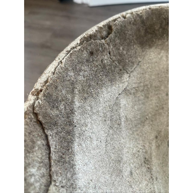 1960s Cast Cement Diablo Shape Planter For Sale - Image 11 of 11