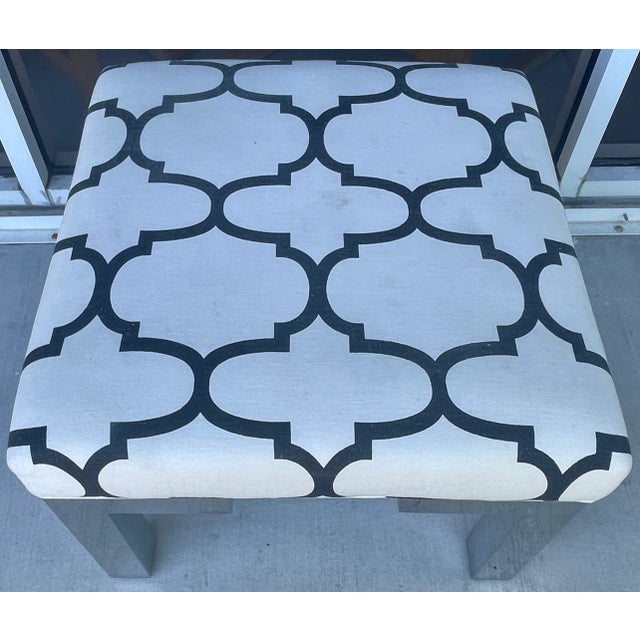 Large Square Bench From 70's For Sale - Image 4 of 7