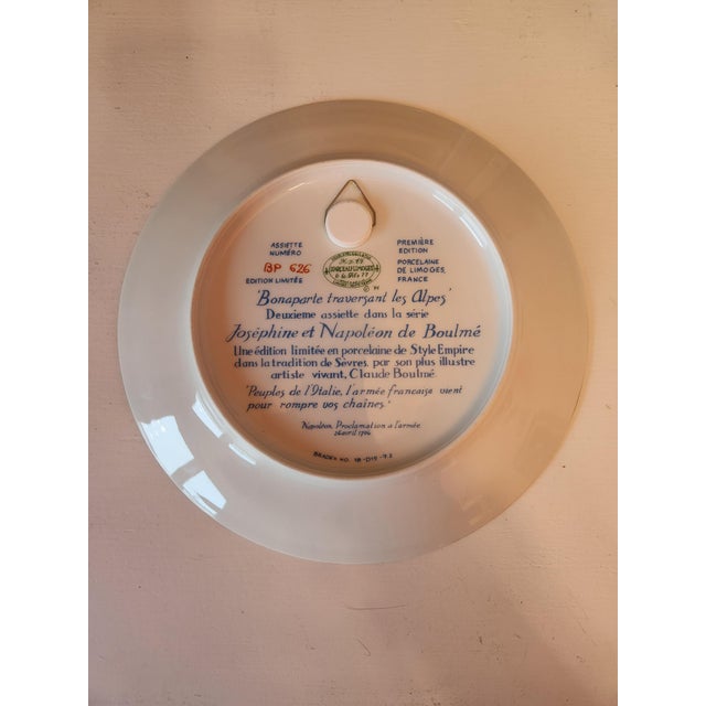 This is a Henri d'Arceau & Fils Limoges porcelain collector plate from the Joséphine et Napoléon series, featuring the...