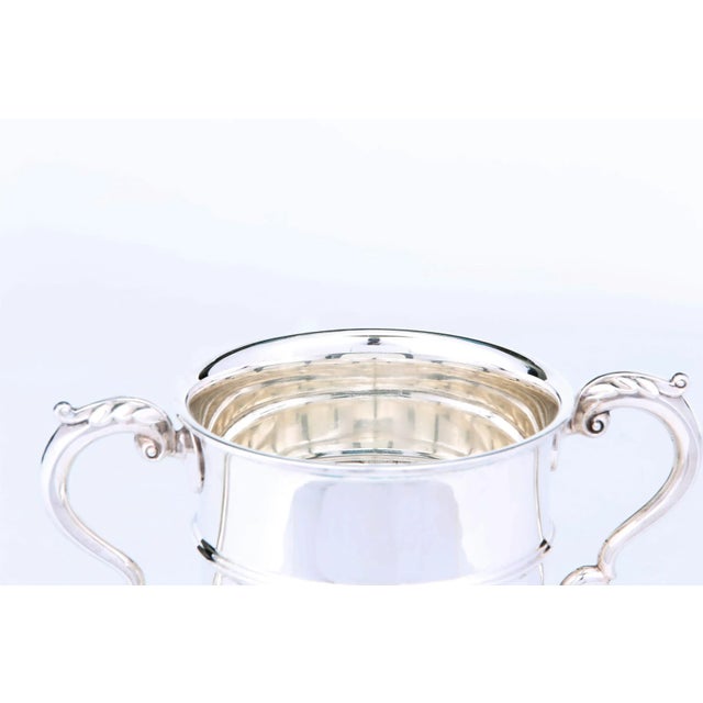 Contemporary English Sheffield Silver Plated Barware Wine Bottle Holder For Sale - Image 3 of 7