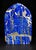 Finest Lapis Lazuli Tibetan Makahala Statue 9.5" Natural Gemstone Hand Carved For Sale - Image 13 of 14