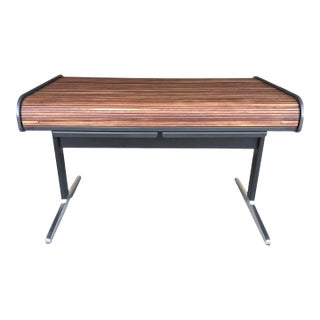 Vintage George Nelson for Herman Miller Rosewood Rolltop Desk – Mid-Century Modern Icon For Sale