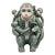 Vintage Chinese Hand Painted Ceramic Monkey With Babies Sculpture Figuring Decor For Sale
