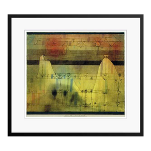 Paul Klee 'Dune Landscape' Archival Pigment Print Framed in Black Reproduction