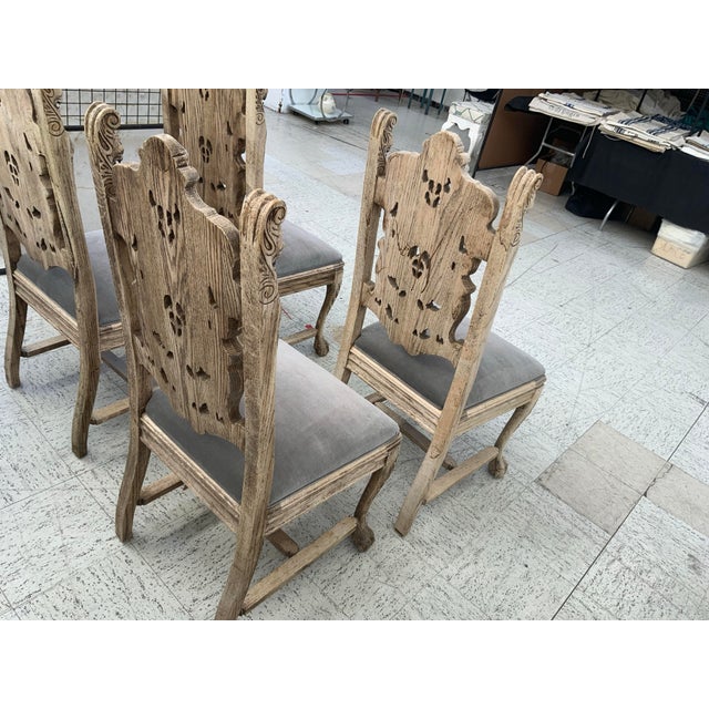1900s Antiques Four Chairs With Faces For Sale - Image 9 of 9