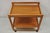 Mid-Century Modern Vintage Mid Century Danish Modern Teak Wood 2 Tier Rolling Bar Cart Side Table For Sale - Image 3 of 12