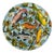 Hand-Painted Ceramic Plate with Fish from Water Berry, Zimbabwe, 1997 For Sale