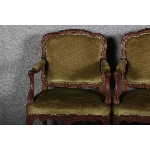 Antique French Armchair, 1860, Set of 4 For Sale - Image 17 of 18