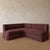 Dresden Banquette 2- Piece Slip Covered in Dark Rust Linen For Sale - Image 9 of 10