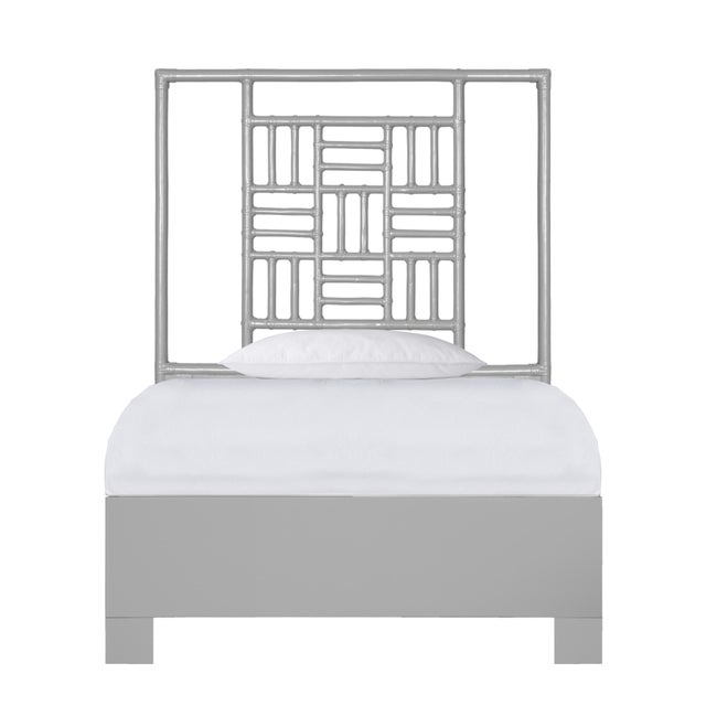 Finn Standard Bed Twin Extra Long - Light Gray For Sale - Image 12 of 12