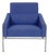 Model 3301 Lounge Chair in Blue Fabric by Arne Jacobsen, 1997 For Sale