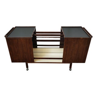Mid-Century Modern Palisandro Bar Cart, 1980 For Sale
