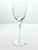 1940s Vintage Set of 4 Etched Flower Optic Wine, Water or All Purpose Glasses For Sale - Image 4 of 6