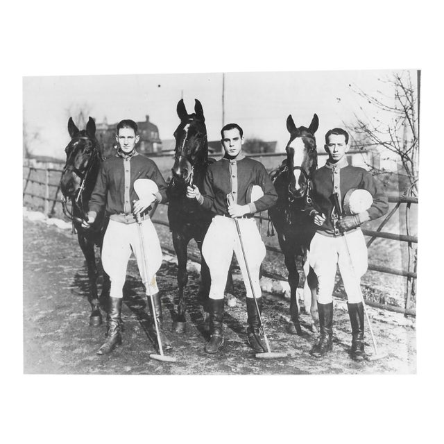 1932 Polo Team Equestrian Photograph For Sale