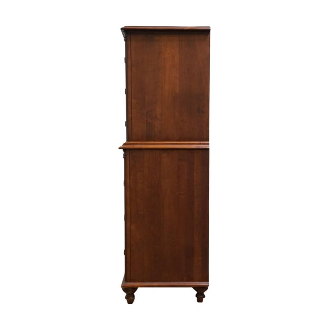 Durham Furniture Saville Row Collection Solid Cherry Early American 39" Chest on Chest 980-157 For Sale - Image 9 of 13