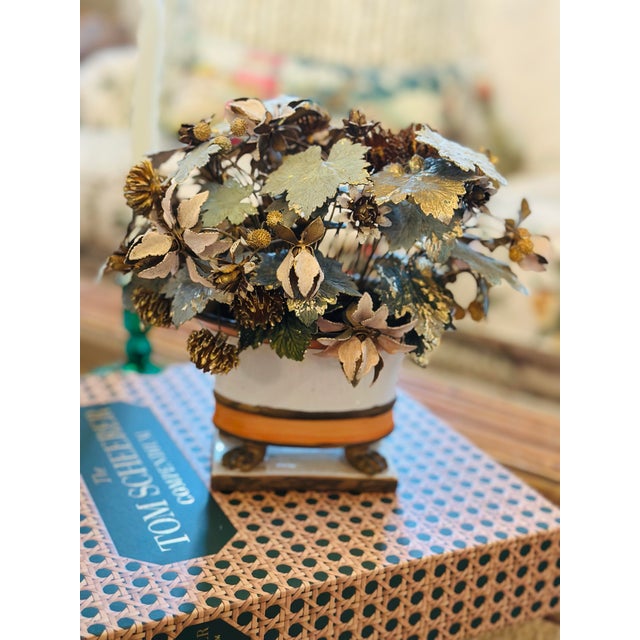 Hollywood Regency Jane Hutchinson Floral Arrangement For Sale - Image 3 of 10