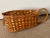 Vintage Boho Wicker Wine Bottle Holder Basket Carry Handle Picnic Caddy Bamboo For Sale - Image 4 of 10