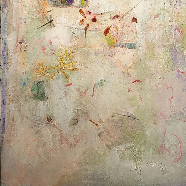 Dangling Conversations, Mixed Media on Canvas by Lois Gold For Sale - Image 4 of 5