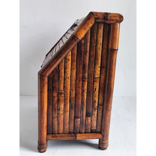 2000 - 2009 Decorative Bamboo Table Top Chest For Sale - Image 5 of 6