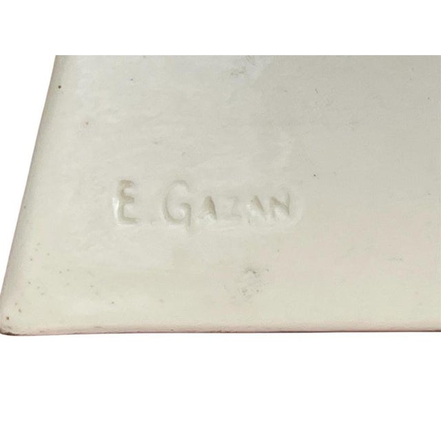 Young Cat in Creil and Montereau Earthenware by Ernest Gazan For Sale - Image 4 of 12