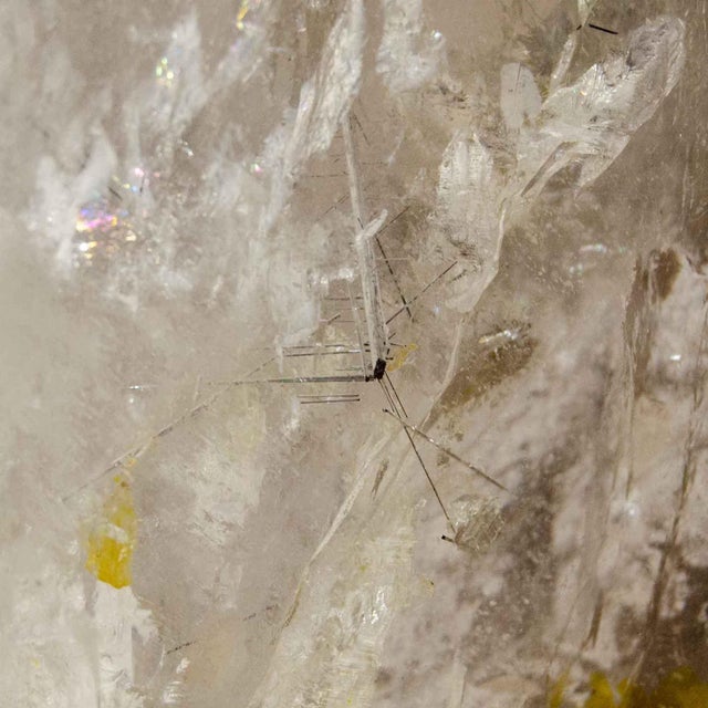 Large Smoky Quartz Point, 79 Pounds, Black Tourmaline Inclusions (Brazil #G0168) For Sale - Image 4 of 16