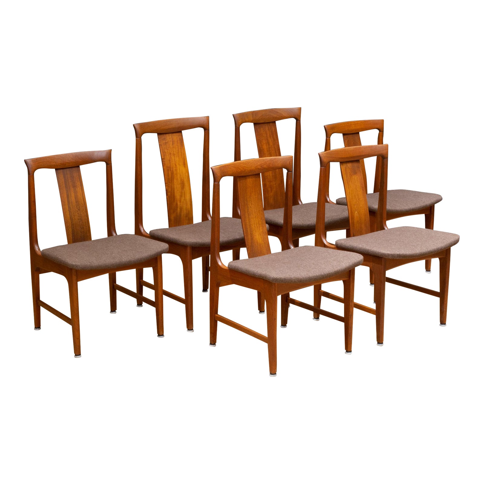 MidCentury Japanese Sculpted Teak Dining Chairs C.1960 Chairish