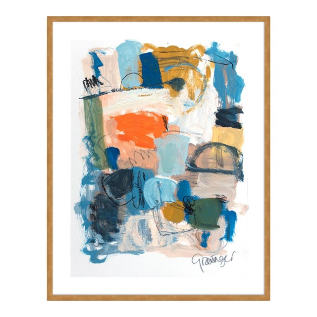 Trusting by Lesley Grainger in Gold Frame, XS Art Print For Sale