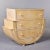 Curvy Deco Style Italian Three Drawer Parchment Covered Chest For Sale - Image 13 of 13