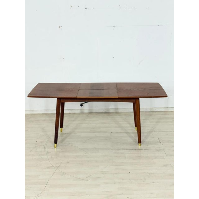 Mid-Century Extendable and Height-Adjustable Dining Table, 1960s For Sale - Image 9 of 10